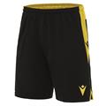 Tempel Match Day Short BLK/YEL XXS Teknisk kampshorts - Unisex