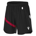 Shen Eco Match Day Shorts BLK/RED XXS Teknisk shorts i ECO-tekstil - Unisex